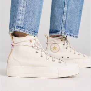 Converse platform all stars high tops women’s 10 / 41.5